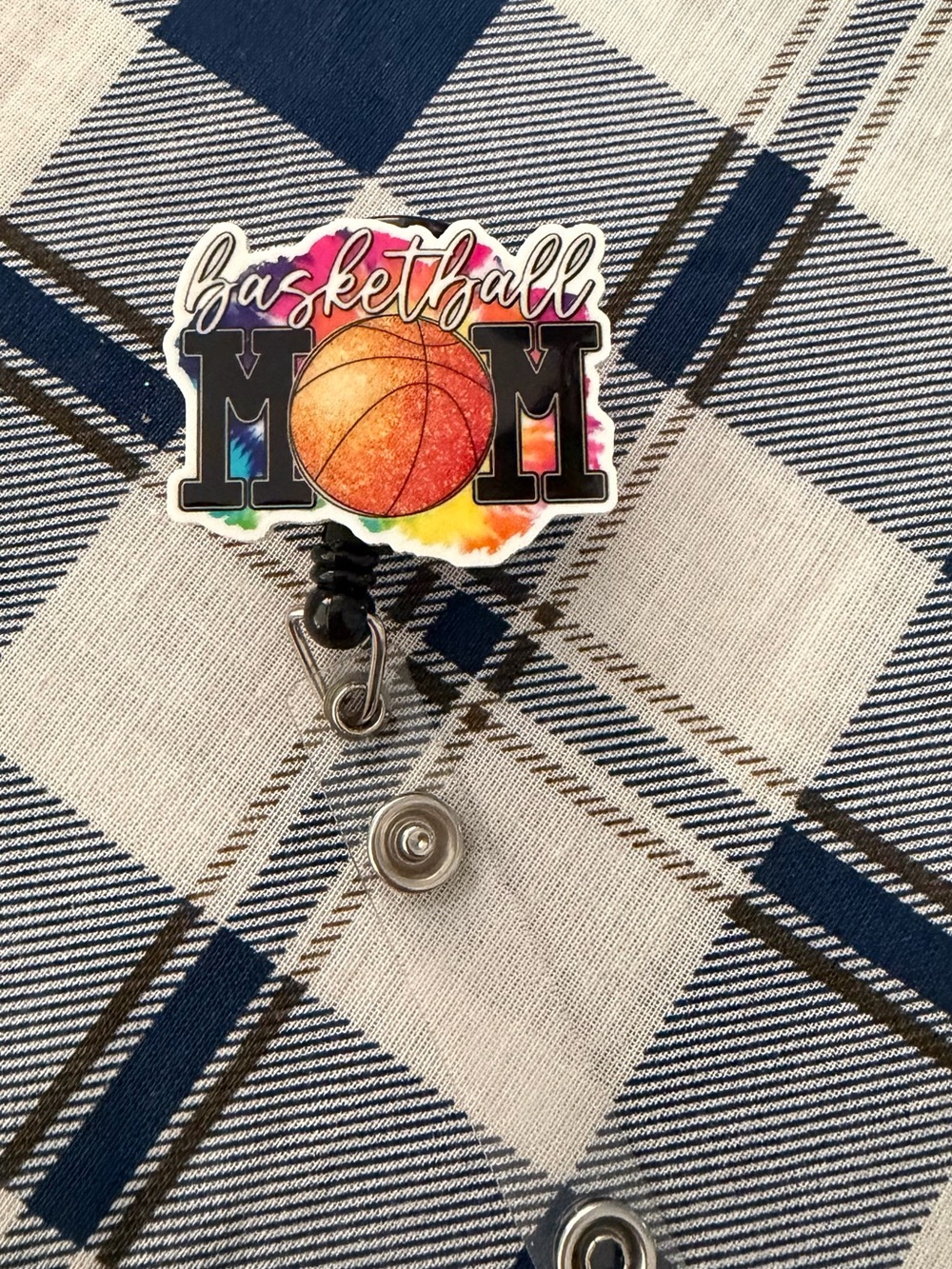 Basketball Mom Badge Reel - Multicolor